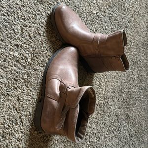 Brown booties